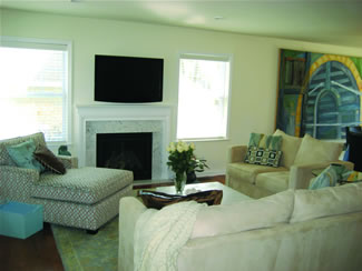 Custom modular livingroom from The Elm